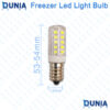 Freezer LED Light Bulb 2W 220V AC E14 Base 53.54mm Compact Refrigerator Bulb