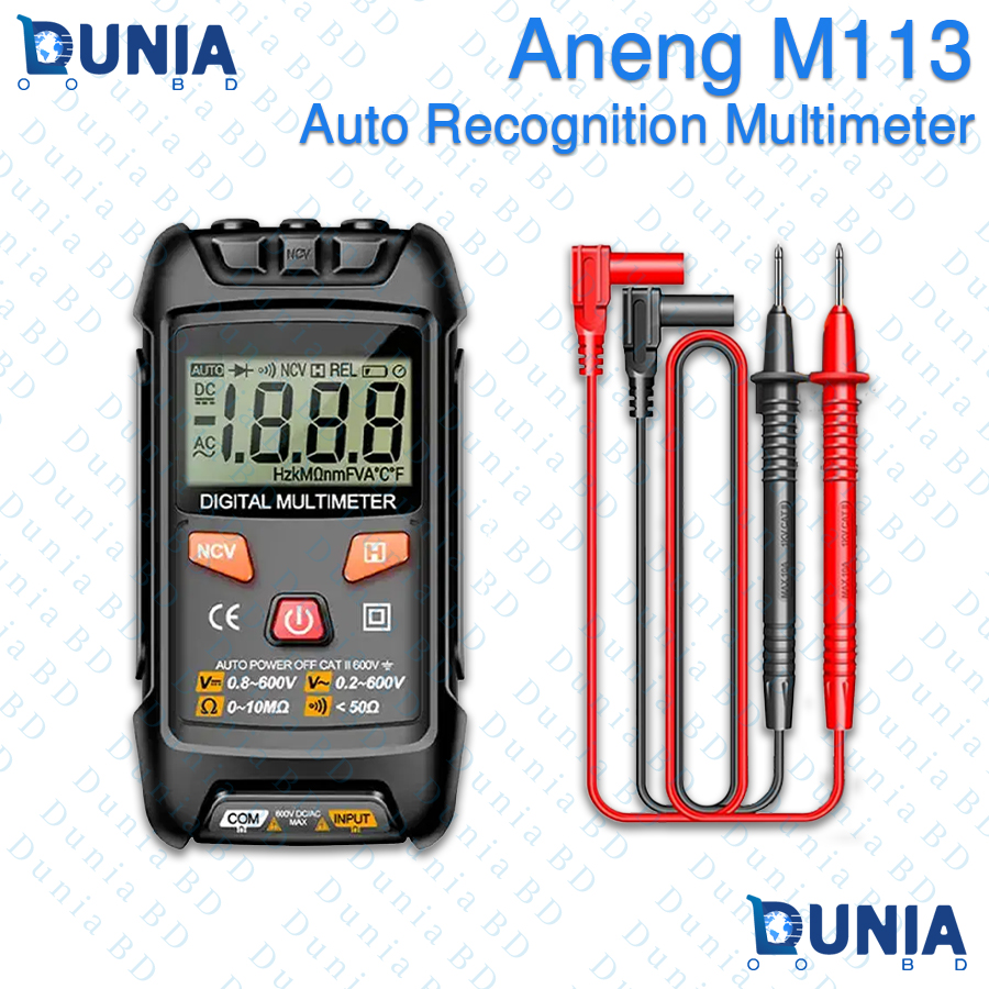 ANENG M113 Digital Multimeter Smart Auto Recognition Tester