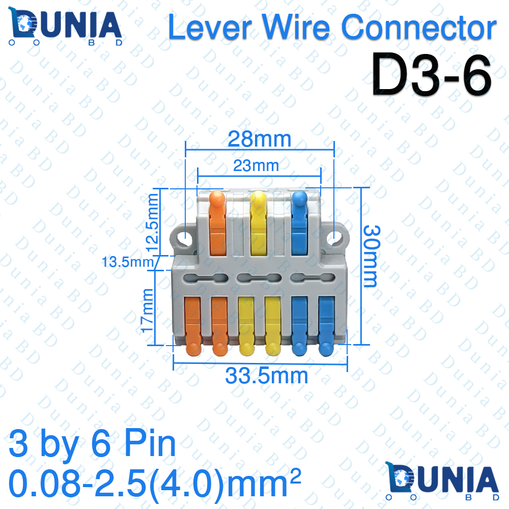 Lever Wire Connector D3 Series Quick Splice Terminal Block