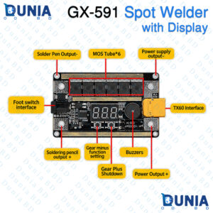 GX-591 Portable Spot Welder Controller Board with Digital Display Module