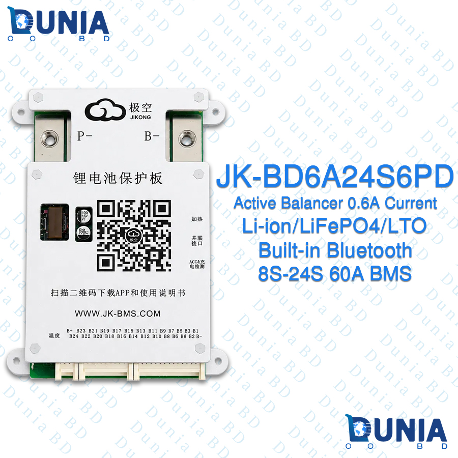 JK-BD6A24S6PD 8S-24S 60A Smart Active Balancer BMS with Bluetooth