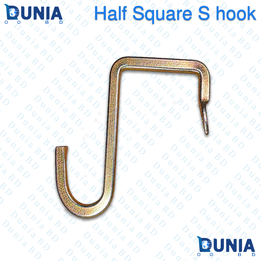 Half Square S Hook Heavy Duty Steel Metal Hanging Organizer
