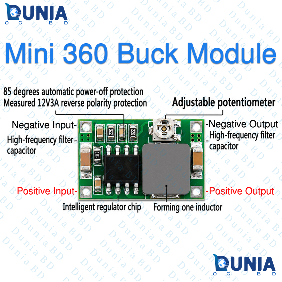 Mini 360 Buck Module Step Down Voltage Regulator DC-DC Converter