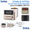 DH48J-8 H7CN Counter Relay Digital Adjustable 0 to 999900 220V AC