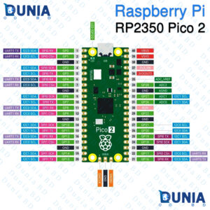 Raspberry Pi Pico 2 Microcontroller Board Powered by RP2350 Dual Architecture Chip