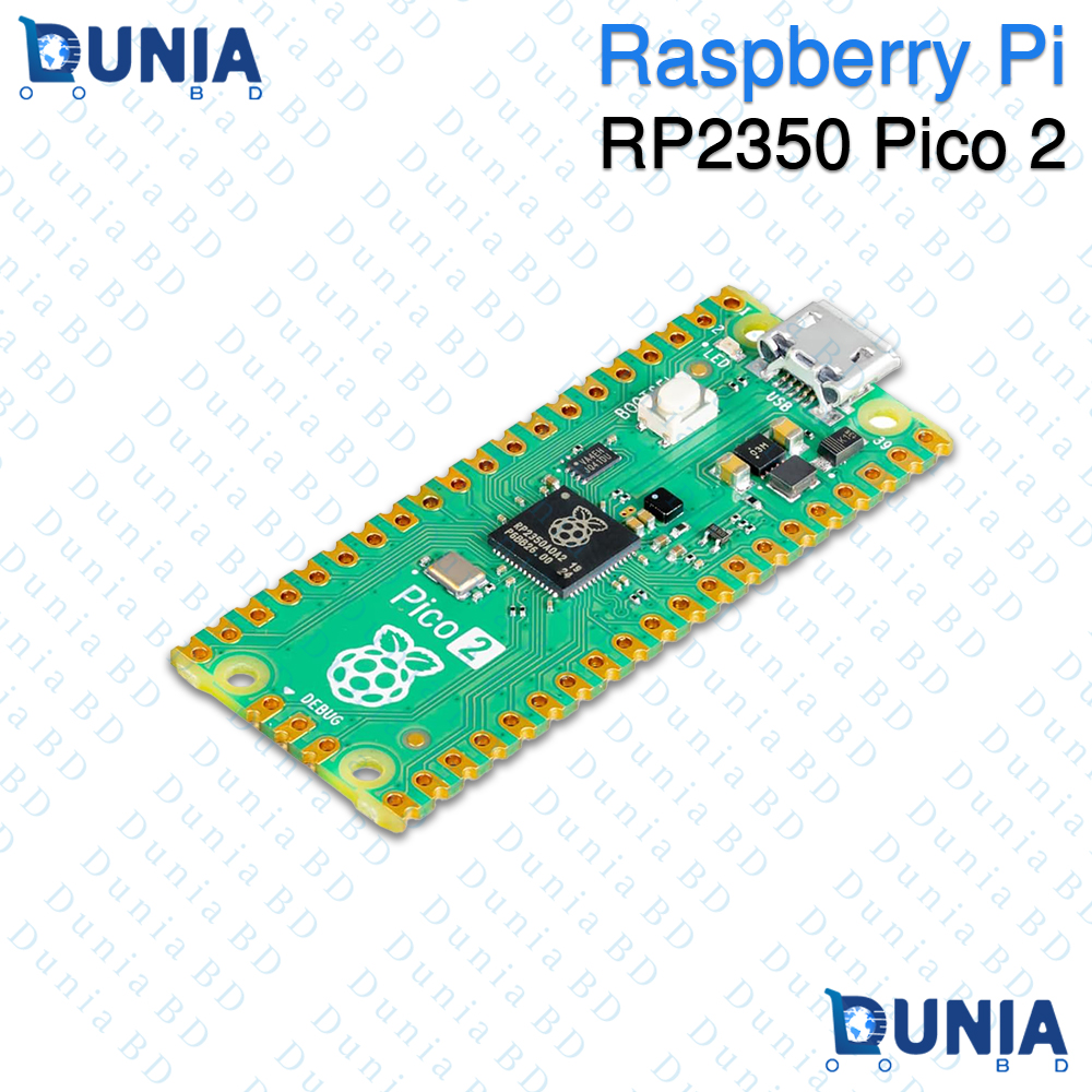 Raspberry Pi Pico 2 Microcontroller Board Powered by RP2350 Dual Architecture Chip