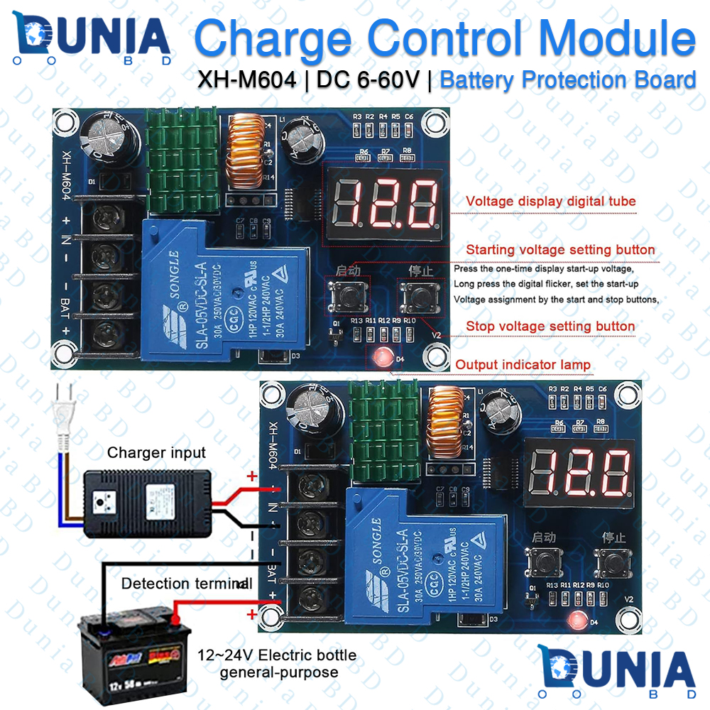 XH-M604 DC 6-60V Battery Storage Charge Control Module