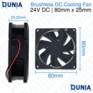 24V DC Cooling Fan Brushless 80mm x 25mm