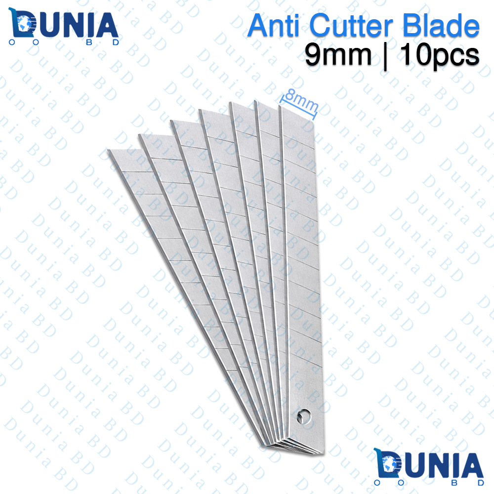 9mm Anti Cutter Blade Set High Carbon Steel Replacement Blades
