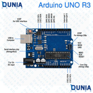 Arduino Uno R3 Microcontroller Board ATmega328P DIP Development Board with USB Cable
