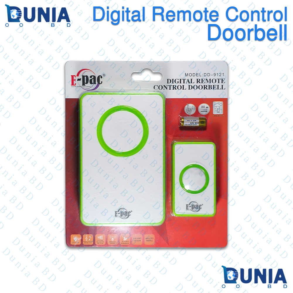 Digital Remote Control Doorbell Wireless Door Chime DD-9121