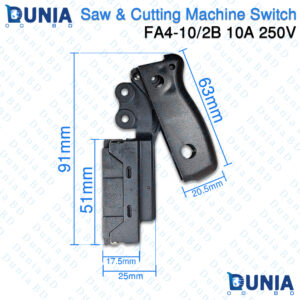FA4-10/2B Saw & Cutting Machine Switch 10A 250V Trigger Switch with Lock Button