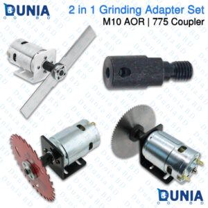 2 in 1 Grinding Adapter Set M10 AOR Arbor Mandrel & 775 Motor Coupler Kit