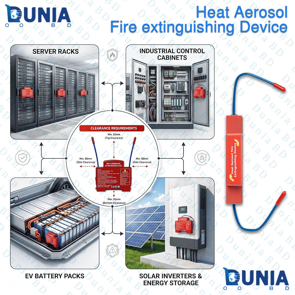 Heat Aerosol Fire Extinguishing Device Automatic Mini Fire Suppressor QRR0.1G 10gm