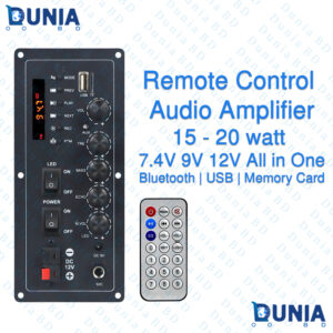 Audio Bluetooth Amplifier E-6 15-20W 7.4V 9V 12V Remote Control Module