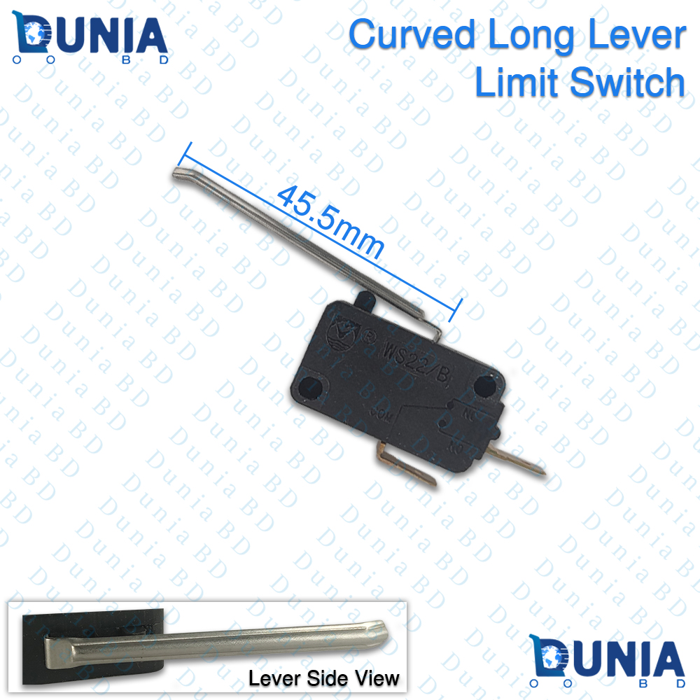 Curved Long Lever Limit Switch 5A 250VAC WS22 Micro Switch