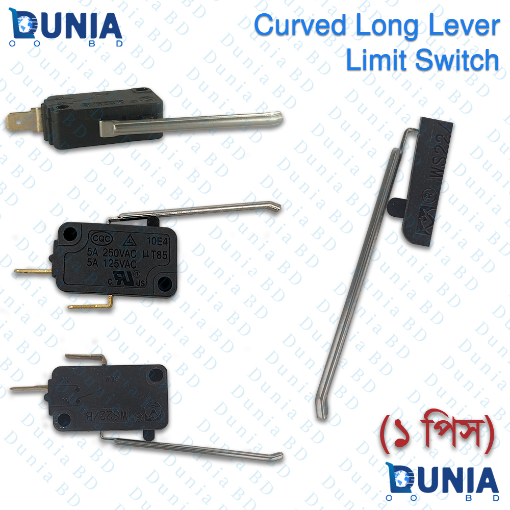 Curved Long Lever Limit Switch 5A 250VAC WS22 Micro Switch