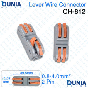 Lever Wire Connector CH-812 2 Pin Dual Way Quick Terminal Block