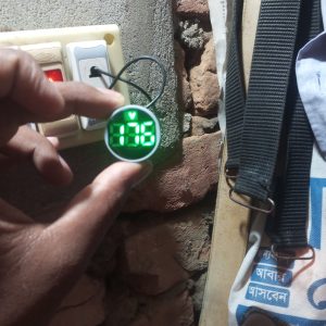 Digital 22mm AC60-500V LED Mini Round Voltmeter voltage Panel Meter with Indicator Pilot Light Digital Display photo review
