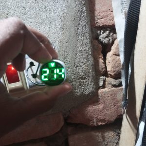 Digital 22mm AC60-500V LED Mini Round Voltmeter voltage Panel Meter with Indicator Pilot Light Digital Display photo review