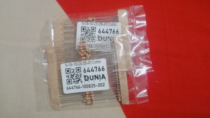Quarter 1/4 Watt Combo Pack 60Pcs 1k,10k,100,220,330,470 Ohm photo review