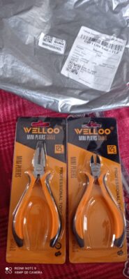 Welloo Side Cutter Cutting 5 Inch Mini Electronic Diagonal Plier Multi Purpose Jewelry Tools MCP04502 photo review