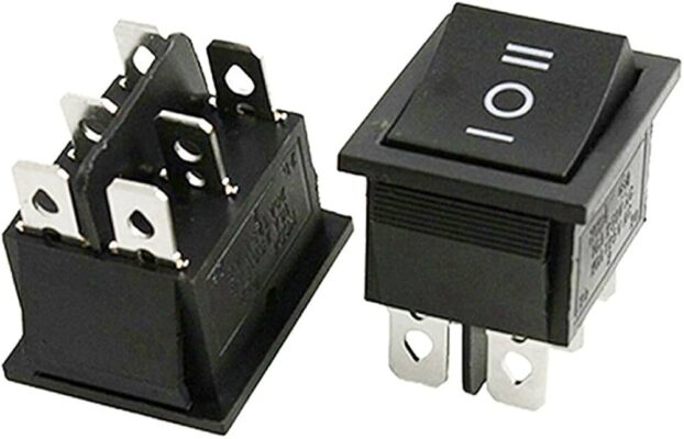 KCD4-203 DPDT 16A 250v AC 6Pin 3Position ON-OFF-ON Switch photo review