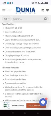 2S BMS 10A 20A Battery Protection Board Charging for LED Light Power Bank photo review