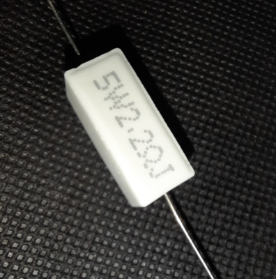 2.2 ohm 5 watt Five watt Resistor ±5% 2.2Ω 2.2 ohms Ceramic Cement Wirewound Resistance photo review