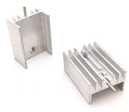 TO-220 Silver Aluminum Cooling Heat Sink Heatsink Transistor Radiator 15x10x20mm photo review