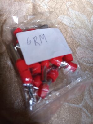 6RM 10AWG 6mm² Insulated Cord End Terminal Wire E6012 Red & Black Ferrules Pin photo review
